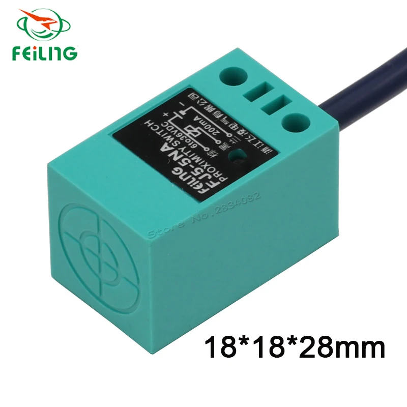 

IP67 Proximity Switch DC 6-36V AC90-250V 3 2 wire PNP NPN NO NC 5mm distance measuring Inductive Proximity Switch sensor FJ5-5PA