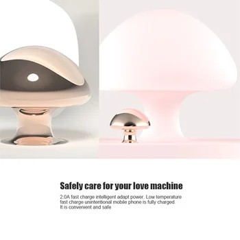

2 in 1 Wireless Charger Quick Charging with Mushroom Night Light for iPhone Android SP99