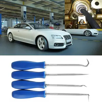 

4Pcs/Set Car Vehicle Pick Hook Set Gasket Scraper O Ring Seal Removal Puller