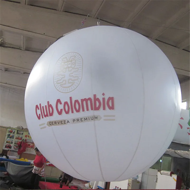 

Free Shipping Printing Mark Hanging Party Decoration Event LED Inflatable Balloon