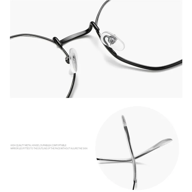 IBOODE многоугольные металлические очки для близоруких женщин и мужчин готовые близорукие очки женские мужские очки для близоруких очки унисекс