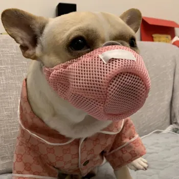 

Pet Dog Muzzle Pet Dust And Antibacterial Mask Dogs Muzzle Mesh Cloth Basket Design Anti-biting Dog Mouth Mask For Dogs Cats L