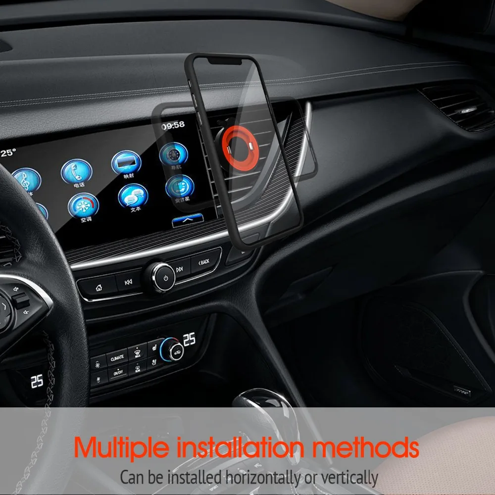 Car Holder For Phone in Car Air Vent Clip Quick Mount No Magnetic Mobile Phone Holder GPS Stand For iPhone /Sumsung/HUAWEI/MI mobile wall stand