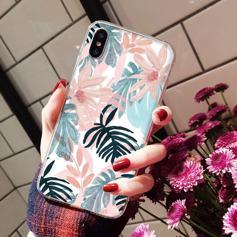 Palm tree Leaves Plant Flower pattern