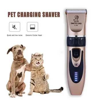 

10pcs/set Pet Dog Hair Trimmer Non-noiseAnimal Grooming Clippers Cat Cutter Machine Shaver Electric Scissor Clipper Pet Supplies