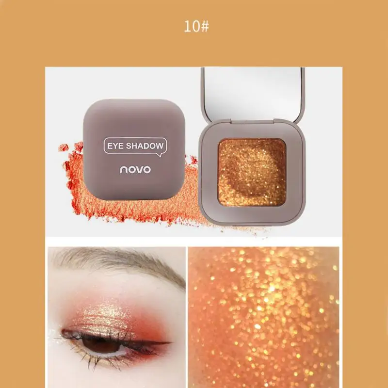 Novo 10 цветов, одноцветные матовые тени для век, блестящие тени для век, Potato eye shadow, водонепроницаемая Палитра для пигментов, обнаженные тени для век, макияж TSLM1