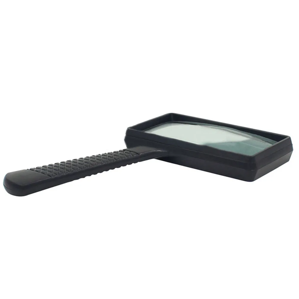 Practical 3X Rectangular Handheld Magnifier Large Rectangular Magnifier Magnifying Glass Loupe For Reading Use