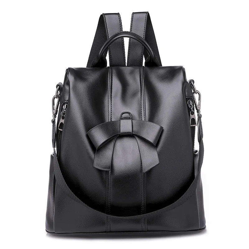 Женские кошельки, брендовая модная кожаная сумка, женская сумка для карт, клатч, женская сумка с кнопкой, кошелек для денег - Цвет: Black-1