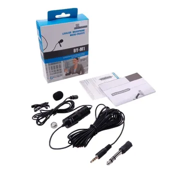 

BOYA BY-M1 3.5mm Lavalier Microphone Condenser Microphone for Smartphone DSLR Camera Camcorders Recorder with Mic Port 3F05