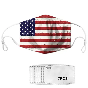 

National flag Dustproof Anti-Pollution Facemask Cycling mask Face mask with pm 2.5 mask pad anti-fog gasket bike mtb Mouth mask