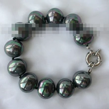01055 жемчужный браслет с черным южным морем