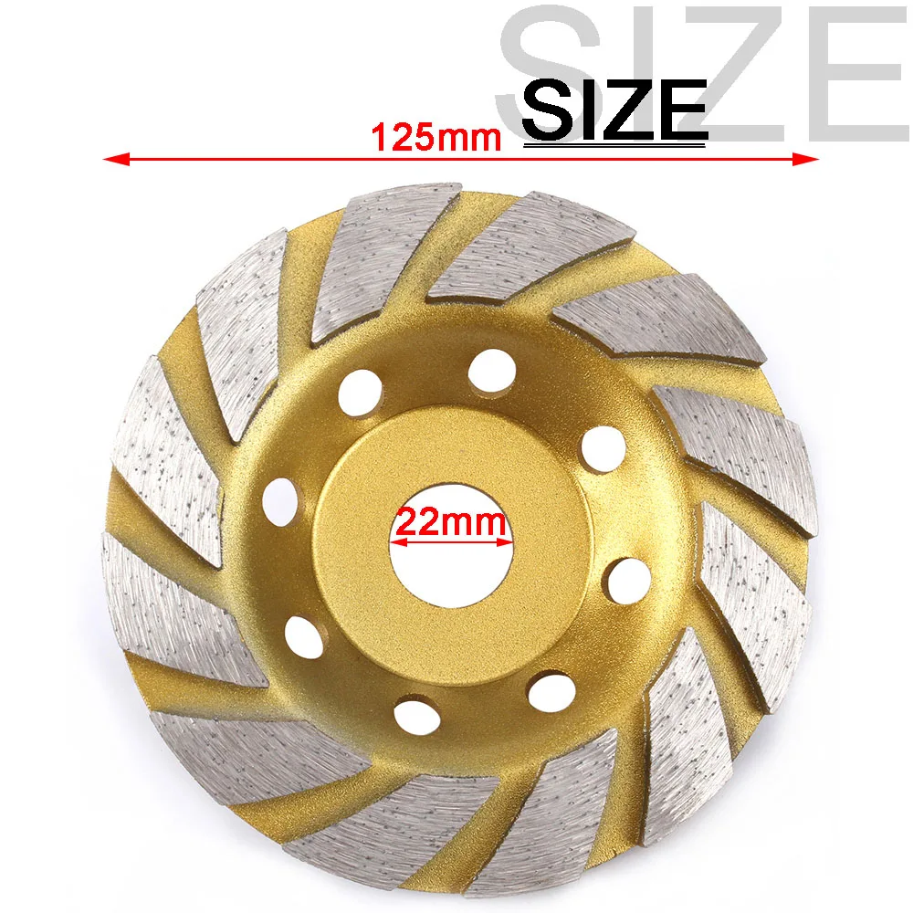 100/125/150/180mm Diamond Grinding Wheel Disc Wood Carving Disc Bowl Shape Grinding Cup Concrete Granite Cutting Power Tool