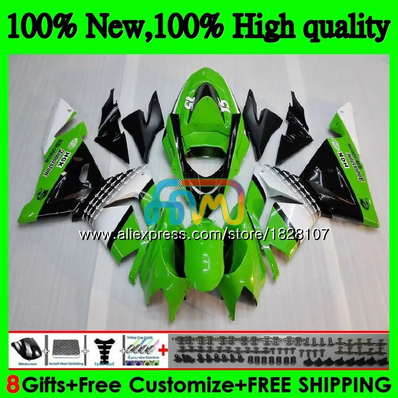 Корпус для KAWASAKI ZX 1000 CC ZX 10 сотрудников отдела исследований ZX-10R 04 05 15BS. 14 ZX1000CC 1000CC ZX 10R ZX10R цвета: зеленый, черный 04 05 2004 2005 комплект обтекателей