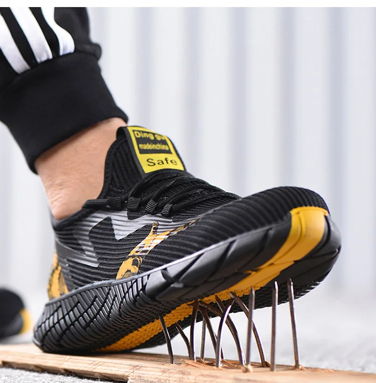homens botas de segurança anti-punctura botas de