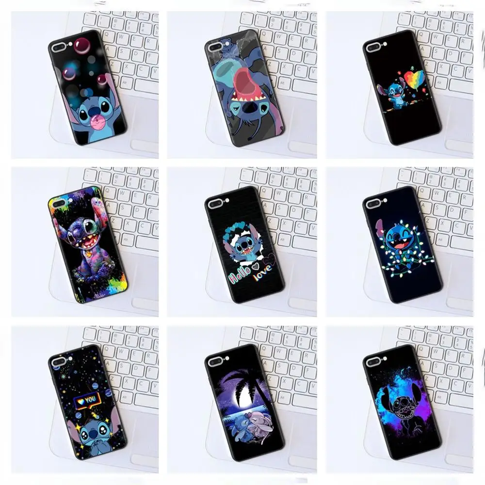 

Cute cartoon Disneys Stitch Soft Phone Case For iPhone 11 Pro XS MAX XR Cover For iPhone X 6 6S Plus 5 SE 7 8 Plus Coque Capa