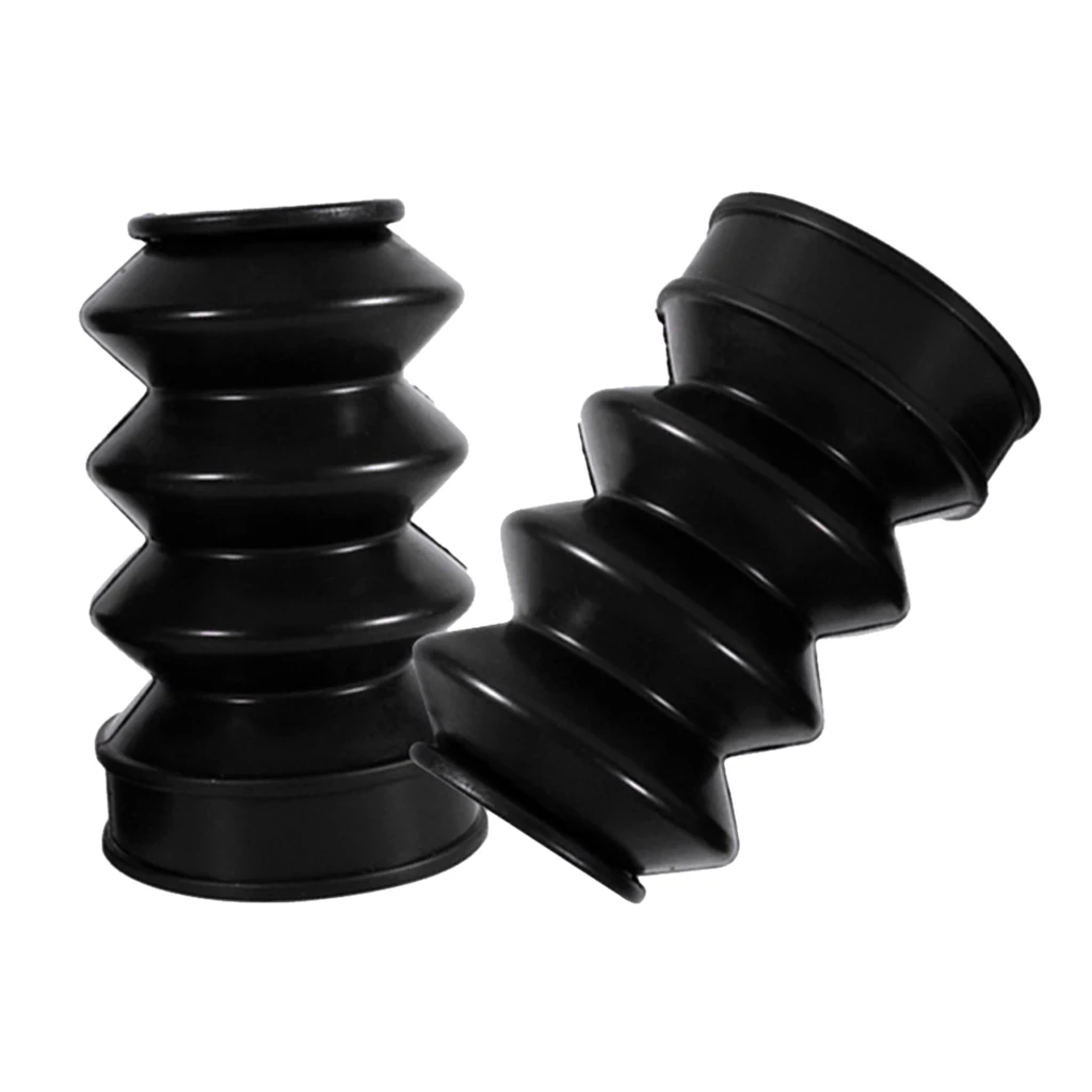 

Pair Motorcycle Fork Rubber Cover Gaiters Boots Gaitor 120mm For XL883/1200