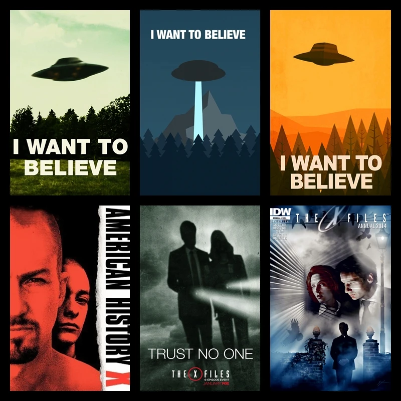 The X-Files TV series nostalgia Poster personality decoration painting | Дом и сад