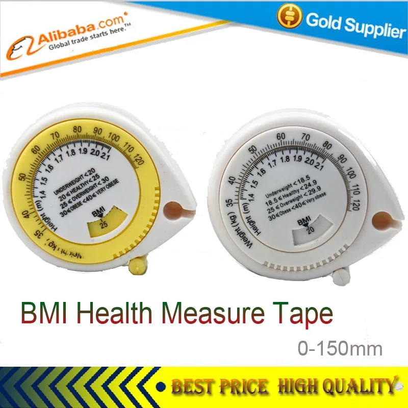 Water Drop Bmi Body Mass Index Retractable Tape 150cm Measure