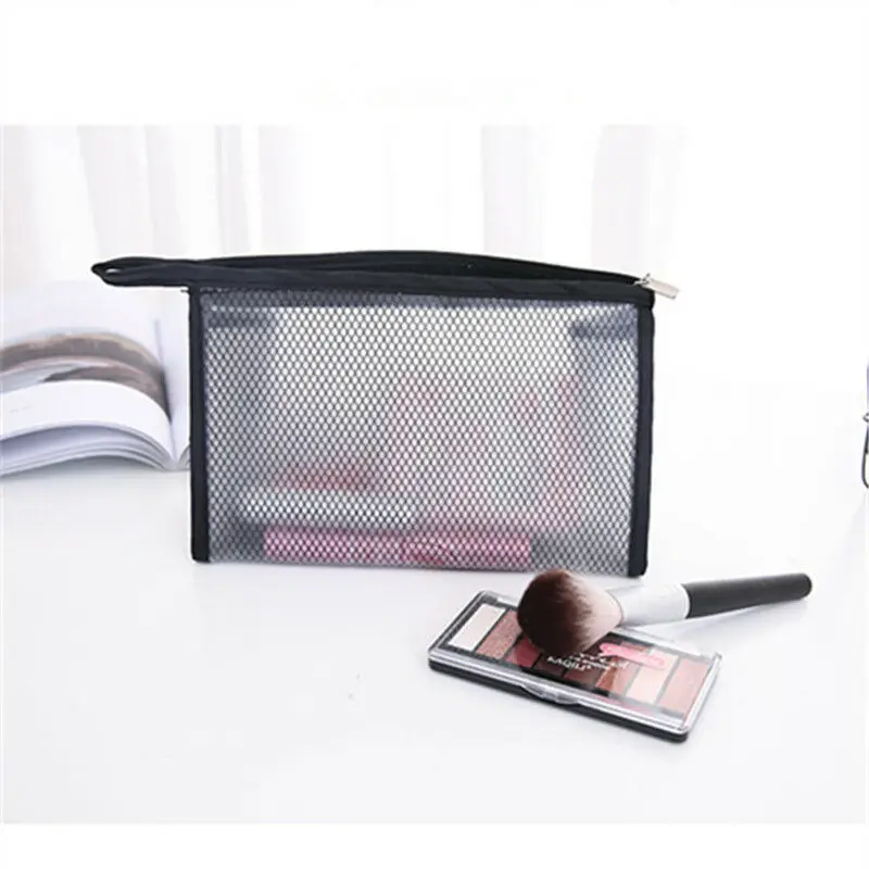 

Clear Transparent Plastic PVC Travel Cosmetic Make Up Toiletry Bag Zipper US STO