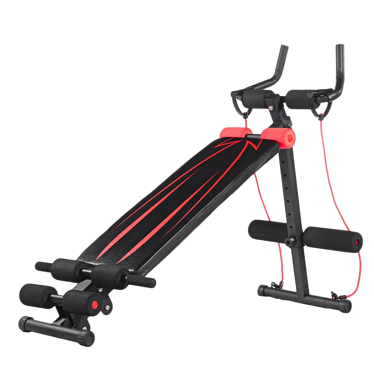 US $97.19 Multifunctional Abdominal Training Board Workout Sports Dumbbell Stool Exercise Tools Fitness Workout Gym Home Ab Sit Up Bench