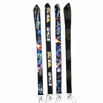 

1 Pc NEW Hot sale Cartoon Star Wars Lanyard Keys ID Cell Phone Neck Strap Toys Action Figure Toy for kids Gift