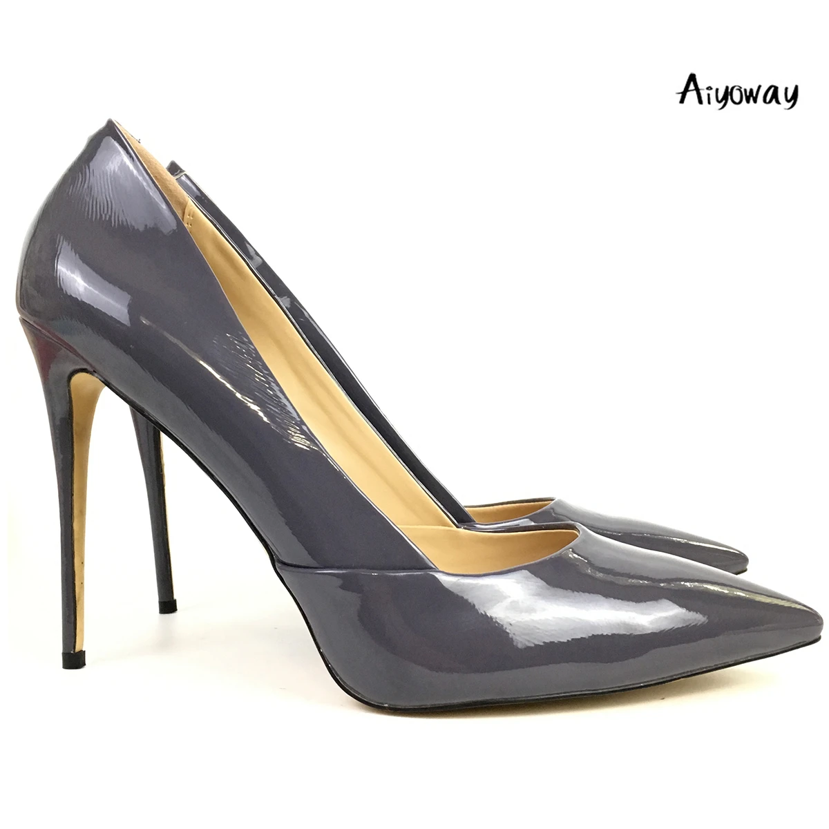 dark gray high heels