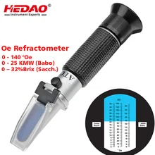 OE рефрактометр 0-140°OE, 0-25°KMW BABO, 0-32% MASH SA с розничной пластиковой коробкой