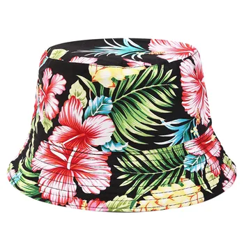 

Bucket Hat Women Men Printing Sun Hat Outing Two-sided Fisherman Caps Hip Hop Wide Brim Beach UV Protection Bucket Hats #622