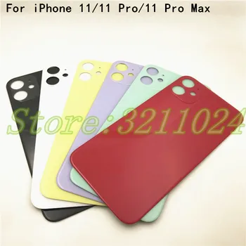 

Top Quality Big Hole Back Rear Glass Replacement Battery Cover For iPhone 11 11Pro 11 Pro Max Housing Door