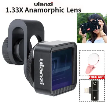

Ulanzi Anamorphic Lens 1.33X Wide Screen 17mm Phone Lens Video Widescreen Slr Movie for iPhone Smartphone Phone accessories