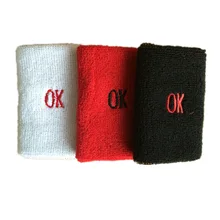 Индивидуальные впитывающие пот дышащие цвета OK полотенца браслет Волан пинг понг спортивные Напульсники