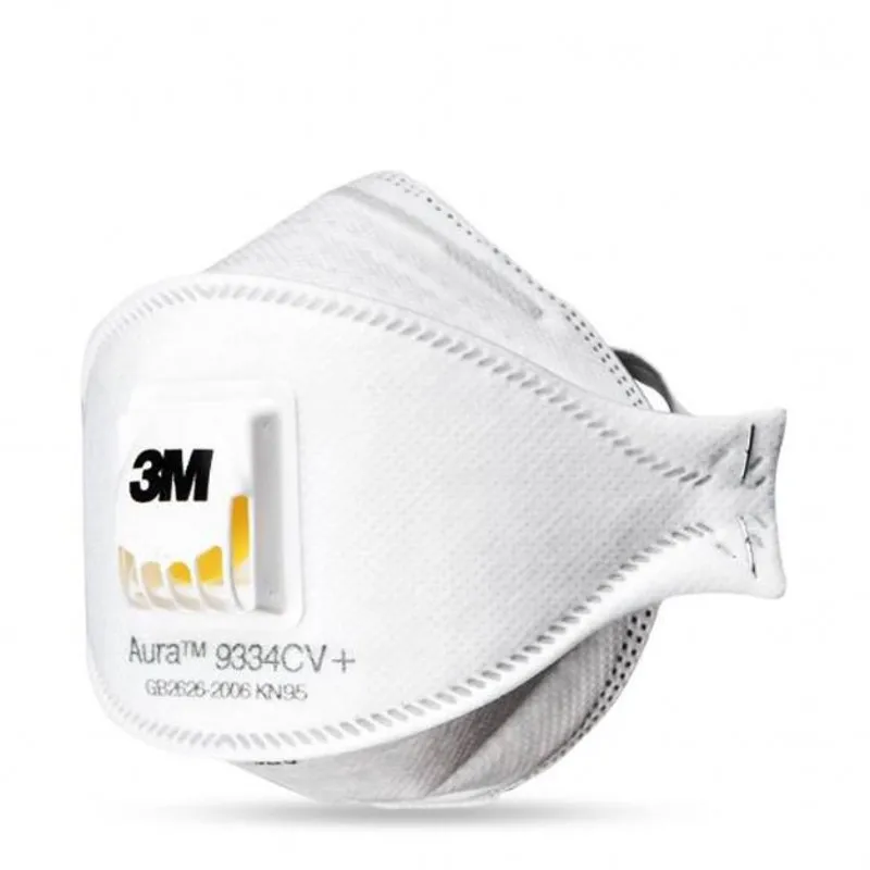 

3pcs/lot 3M 9334CV+ Dust mask Dust-proof Anti-fog PM2.5 Anti-particles Safety Face Mask 3m 9334 KN95 Industrial Work