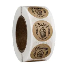 500 шт/рулон взрывов на заказ рулон воловьей кожи торт западная точка выпечки украшения наклейки этикетки