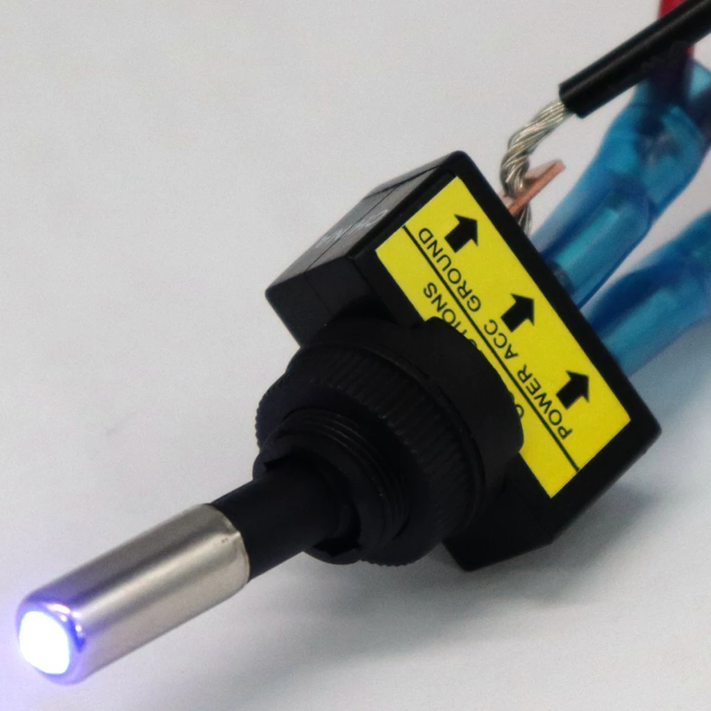Road Rage - Interruptor Basculante LED Grabado Con Láser De 5 Pines, Luz Dual, 20 A, 12 V, Encendido/apagado
