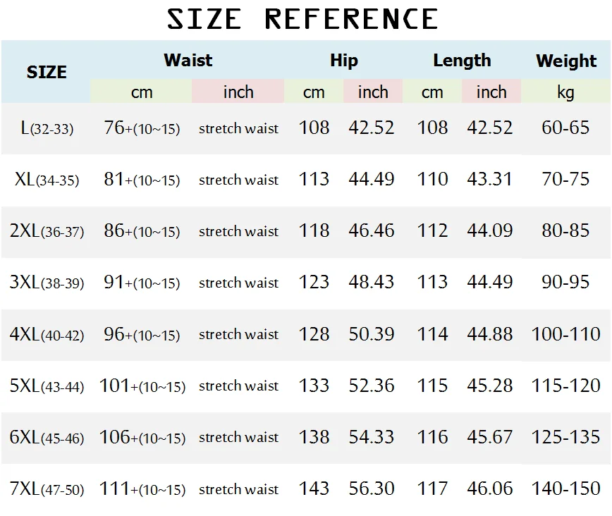 Straight Denim Pants Mens Casual Plus 