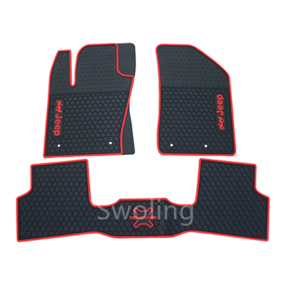 

YJ99 For Jeep Renegade 2016 2017 2018 High Quality Waterproof Anti Skip Latex Durable Carpets Special Rubber Car Floor Mats
