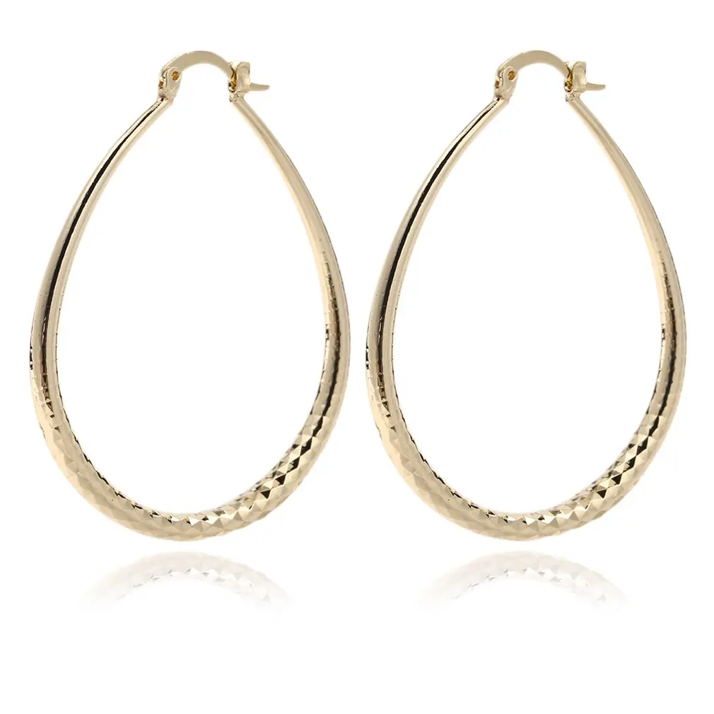 

Verzilverd Oorbellen Fashion Verzilverd Sieraden Mooie Grote Cirkel Oorringen Kwaliteit Solid U Vorm Earrins Bijoux