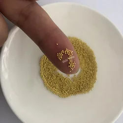 1000PCS/lot Gold-plated Stainless Steel Ball Dia 0.5mm - 2.8mm Precision Solid Ball Smooth Ball Round Beads