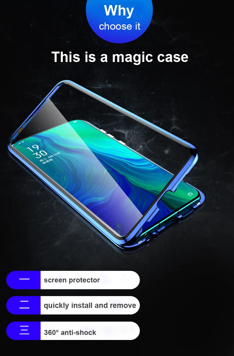 KEYSION 360 двусторонний металлический Магнитный чехол для Redmi K30 K20 Pro прозрачная задняя крышка из закаленного стекла для Redmi Note 8 7 Pro