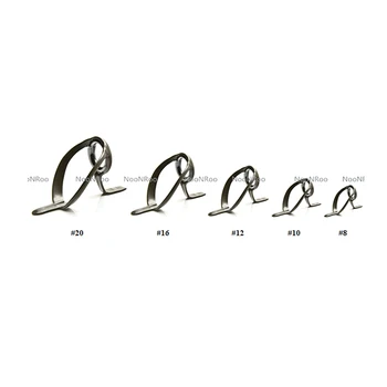 

NooNoo HBSG Guide Set HB Heavy Duty Saltwater Casting Boat Guides with SIC ring one set (5pcs) Matte gun smoke grey color