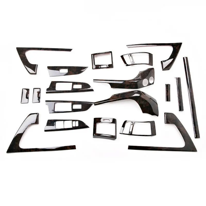 Fit For Toyota Land Cruiser 2008- Agate Color Full Interior Dash Trim Kit Cover 19pcs