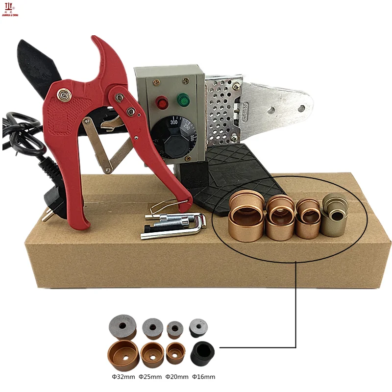1 Set JIANHUA With 42mm Pipe Cutter 16-32mm Semi-automatic Ppr Welding Machine, Heating Element For Plastic Pipes 1 set non stick coating dn16 32mm head ppr welding machines plastic pipe welding machine welder machine ac 220v 800w