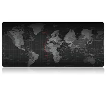 Grand tapis de souris de jeu carte du monde, antidérapant, en caoutchouc naturel, accessoire de bureau, clavier d'ordinateur, XXL