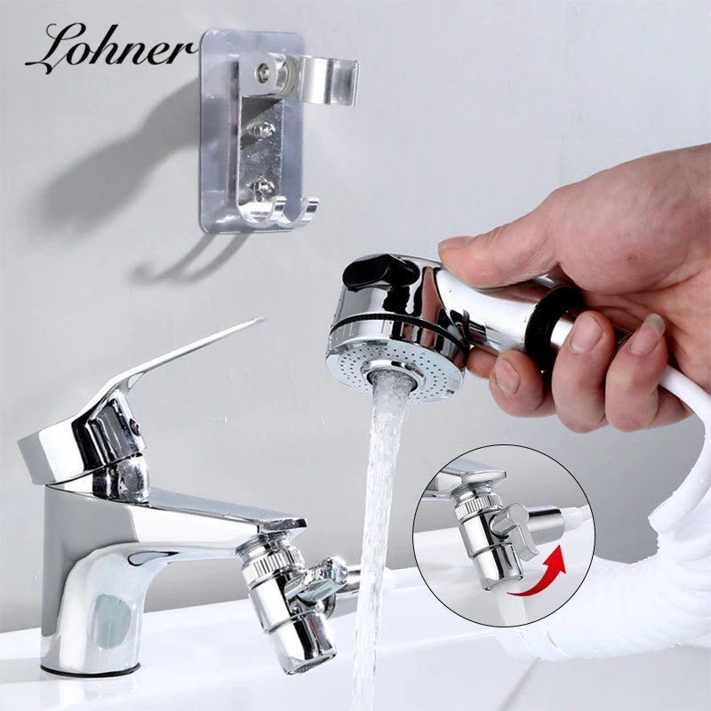 

Multifunction Faucet Shower Head Spray Set Washing Hair Sink Connector Handheld Shower With Hose For Pet Bathroom Kitchen Tools