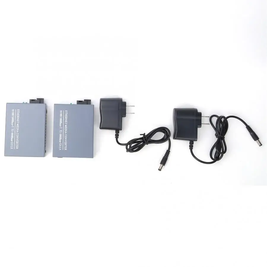 US Plug 110~ 240V HTB-GS-03AB гигабитные волоконные приемопередатчики+ один тип одножильный провод оптический преобразователь