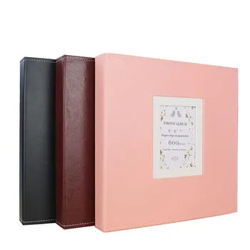 

Large capacity Photo album PU Leather Photo Collection Scrapbook Wedding Anniversary Photo storage box Gift 567 inch mixed