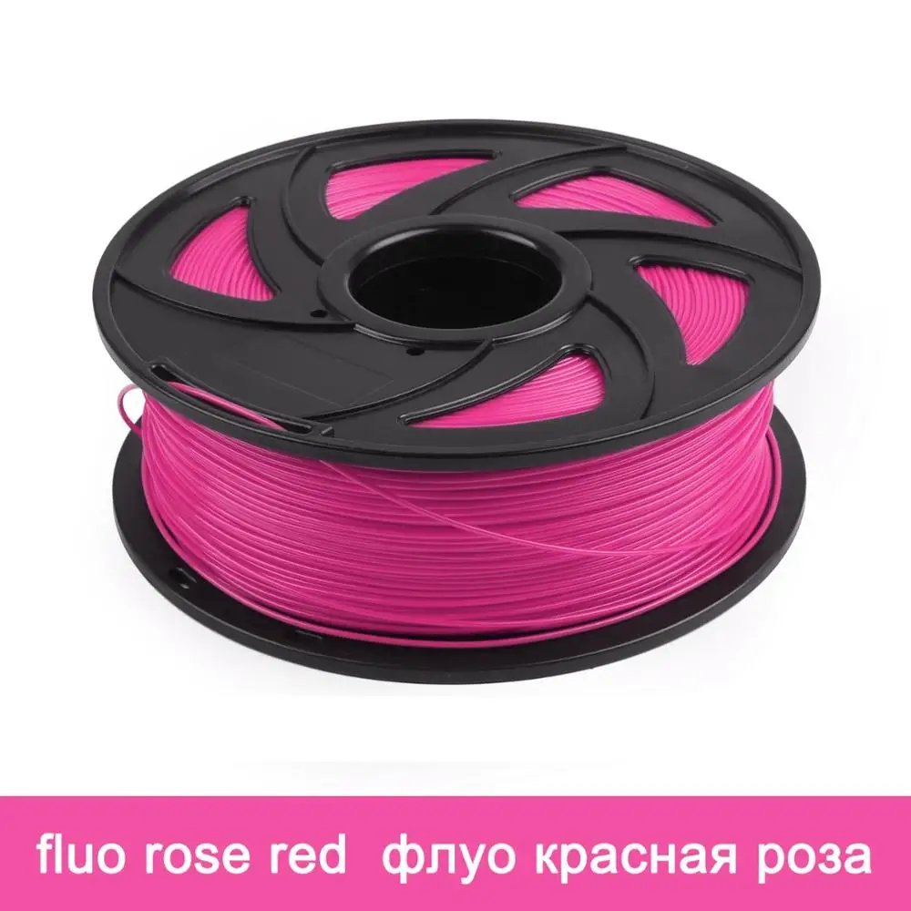 Fluo Rose Red Artudatech 3d принтер PLA нити 1,75 мм 1 кг/5 м для 3D Ручки 1,75 Golw в темноте Priting нити для рисования - Цвет: Fluo Rose Red