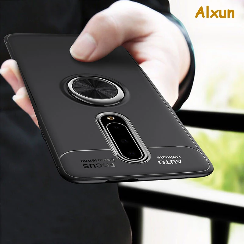 Чехол Alxun для OnePlus 7 Pro автомобильный держатель подставка магнитный ТПУ кронштейн