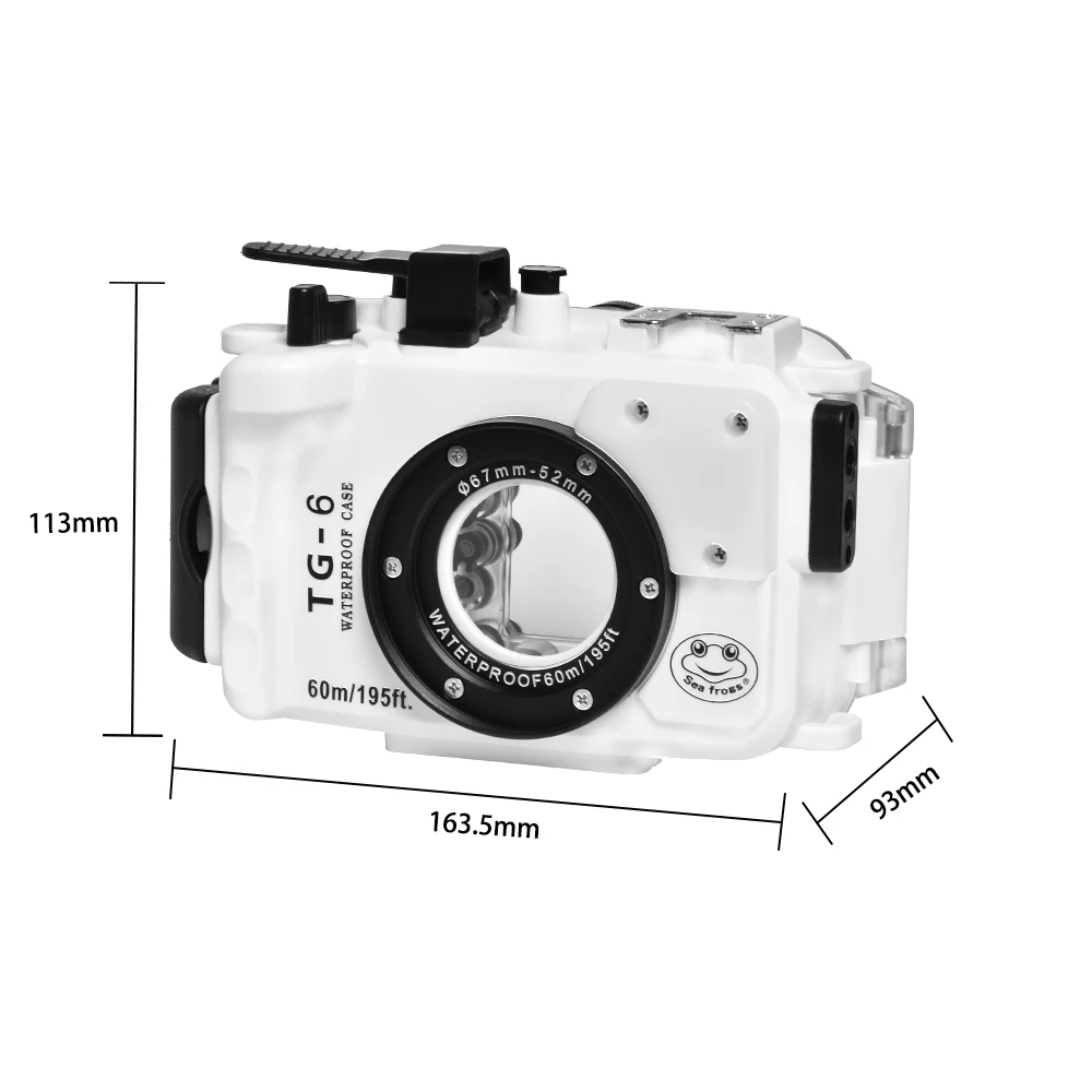 60M Underwater Waterproof Camera case for Olympus