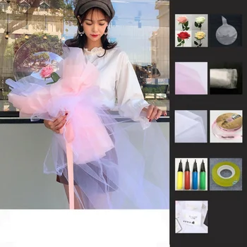 

35CM Luminous LED Balloon Round Foam Rose Bouquet Bobo Ball Birthday Party Wedding Decor Valentine's Day Gift